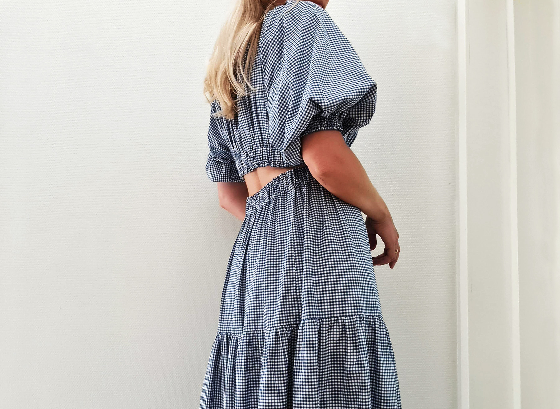 Eyelet Lace Puff Sleeve Crop Top & Skirt Set | Evercado